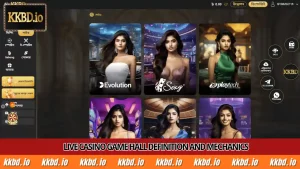 Live Casino game hall definition and mechanics